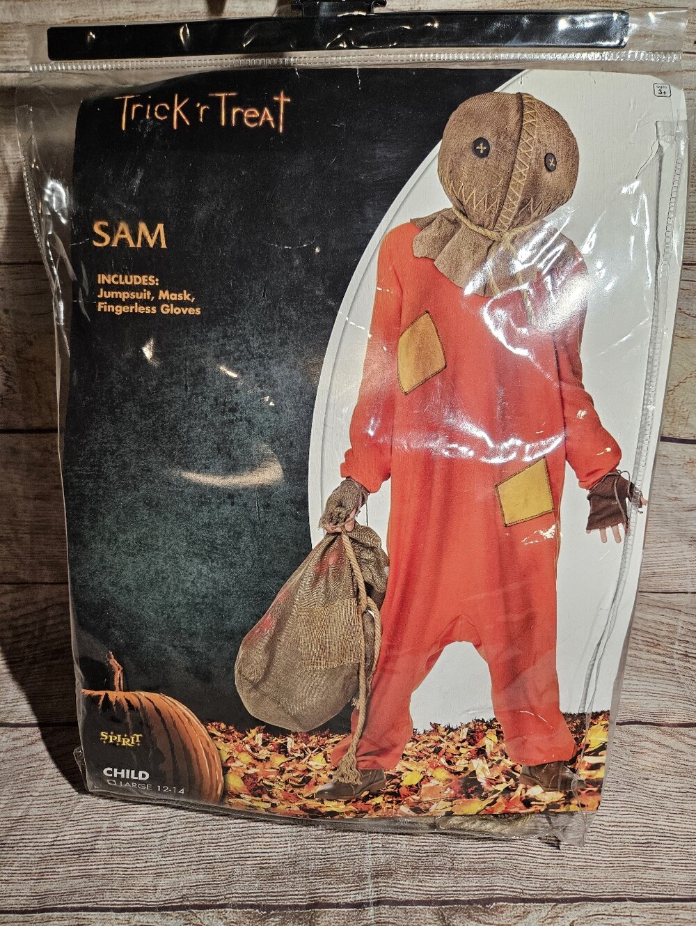 Trick R Treat Sam children's size large Halloween costume